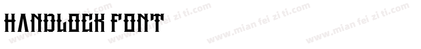 Handlock Font字体转换